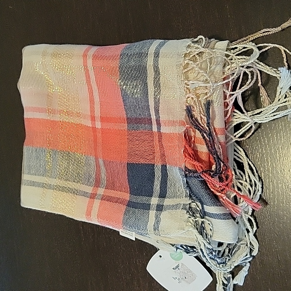 Cost Plus World Market Multicolor Striped Scarf - Picture 1 of 10